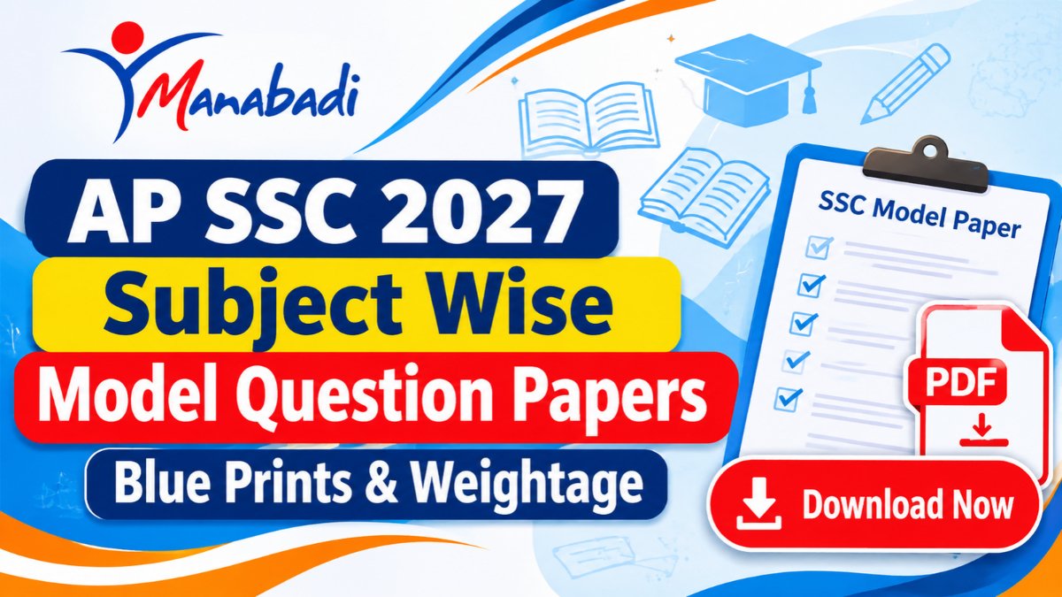 AP SSC 2027 Model Question Papers PDF Download – Manabadi