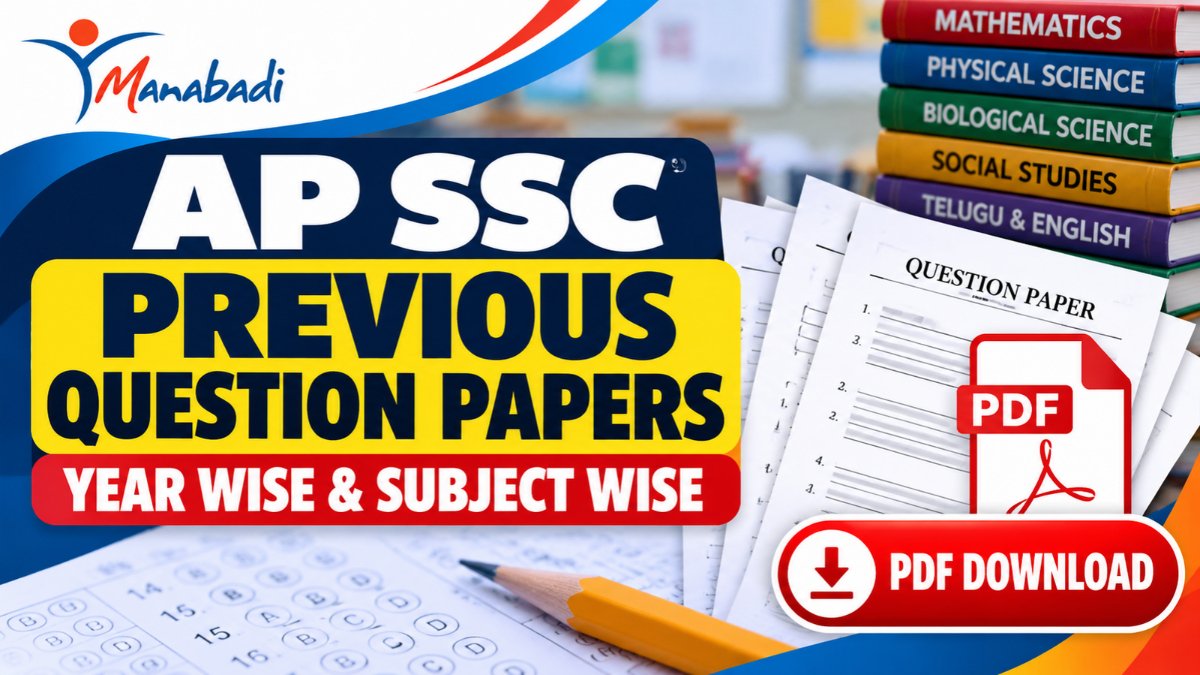 AP SSC Previous Question Papers PDF Download – Manabadi